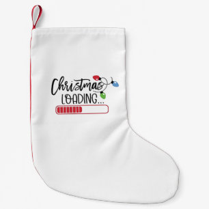 Christmas Loading Xmas Lights Small Christmas Stocking