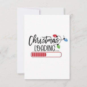 Christmas Loading Xmas Lights Thank You Card