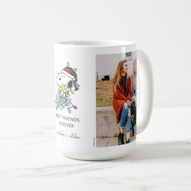 Christmas Love and Lights | Best Friends - Photo Coffee Mug (Front Right)