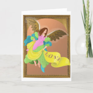 Christmas LOVE Angel (blank inside) Card