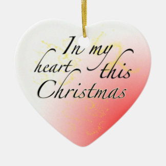 Christmas Love Ceramic Ornament