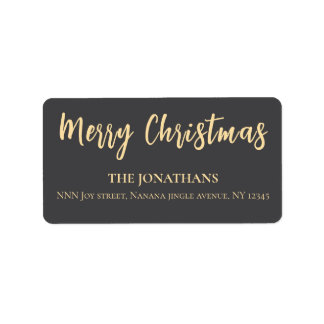 Christmas Love Custom Elegant Return Address Label