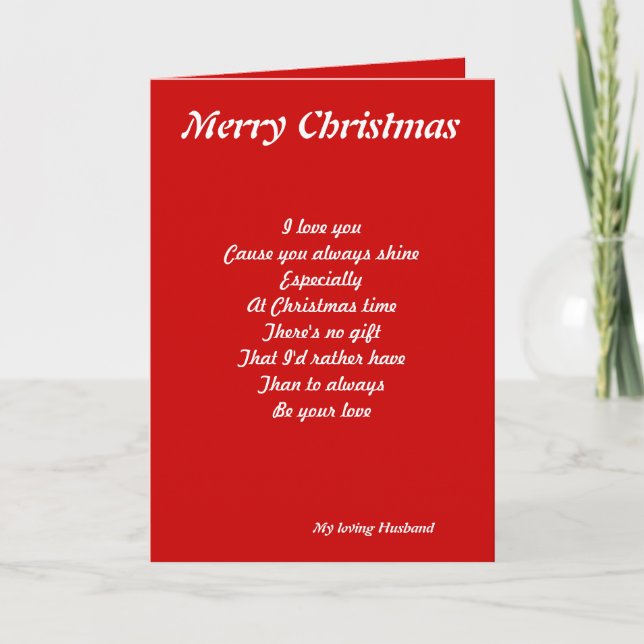 Christmas love holiday card (Front)