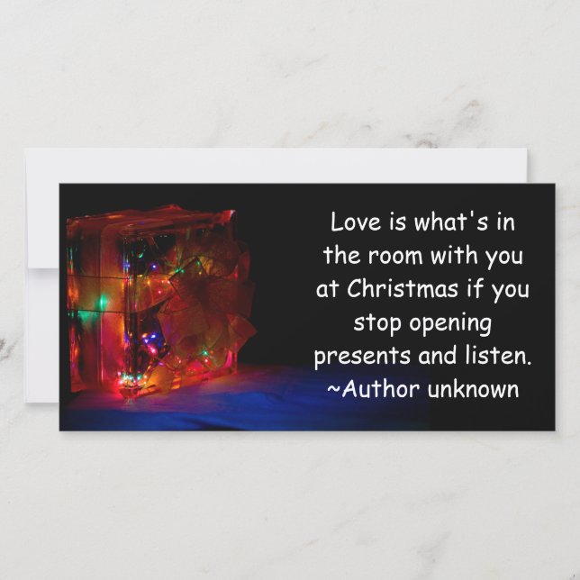 Christmas Love Holiday Card (Front)