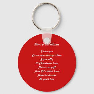 Christmas love keychain