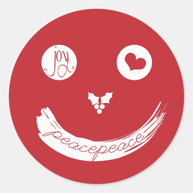 Christmas Love Peace Joy Sticker (Devant)