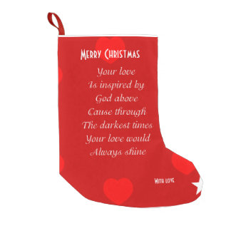 Poem Christmas Stockings  Poem Xmas Stocking at Zazzle.ca