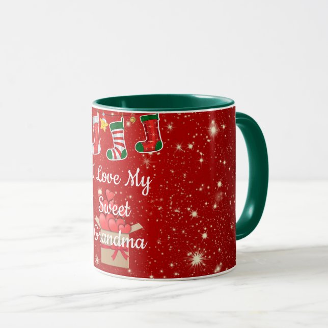 Christmas, Love Sweet Grandma Mug (Front Right)
