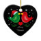 Christmas Lovebirds Personalized Ornament