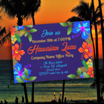 Christmas Luau Holiday Office Party Hibiscus