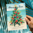 Christmas Luau - Tropical Beach Palm Tree Holiday