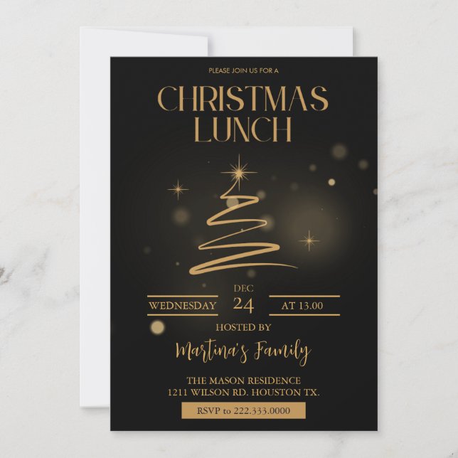 Christmas Lunch Invitations Christmas Brunch (Front)