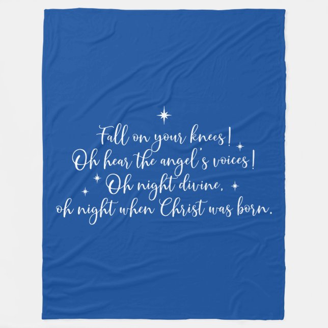 Christmas Lyrics  Fleece Blanket (Front)