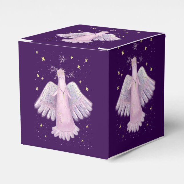 christmas magic angel favor box (Front Side)