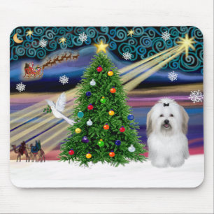 Christmas Magic Coton De Tulear Mouse Pad