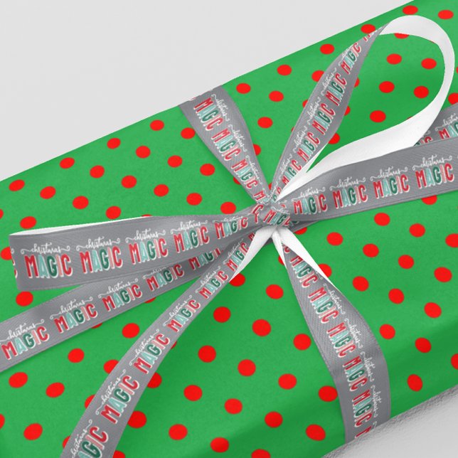 Christmas Magic Grosgrain Ribbon (Creator Uploaded)