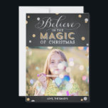 Christmas Magic Holiday Photo Cards - Chalkboard<br><div class="desc">Celebrate the season with this modern and stylish holiday card from Berry Berry Sweet. Visit WWW.BERRYBERRYSWEET.COM for more of our stylish holiday collections.</div>