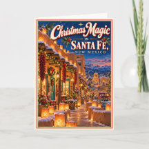 Christmas Magic in Santa Fe New Mexico Vintage