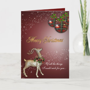 Christmas Magic Reindeer greeting card