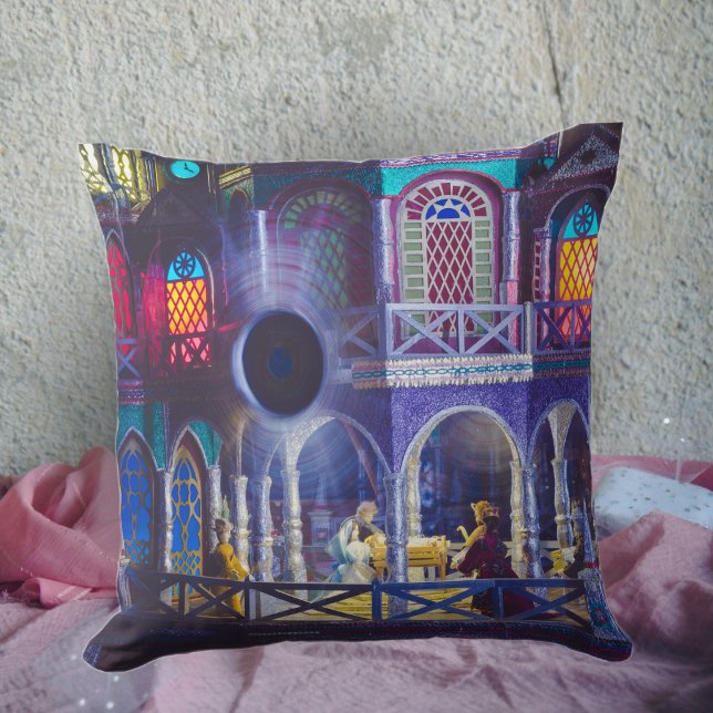 Christmas magic  throw pillow (Creator Uploaded)