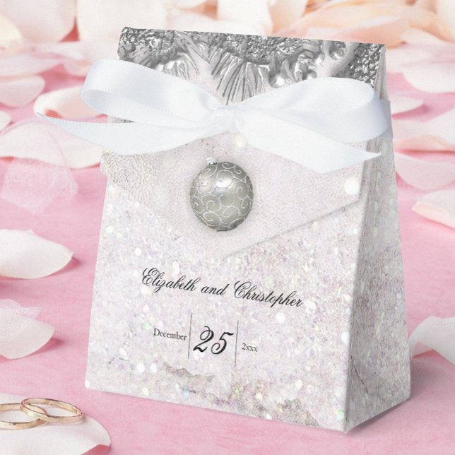 Christmas Magic Winter Wedding Favor Box (Creator Uploaded)