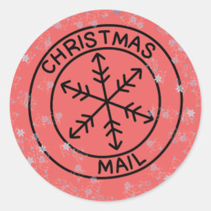 Christmas Mail Envelope Seals Sticker