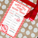 Christmas Mail From Santa North Pole Delivery Sticker<br><div class="desc">Christmas Mail From Santa North Pole Delivery Rectangular Sticker</div>