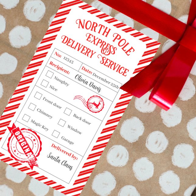 Christmas Mail From Santa North Pole Delivery Sticker (Creator Uploaded)