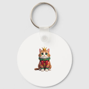Christmas Maine Coon American Longhair (4) Keychain