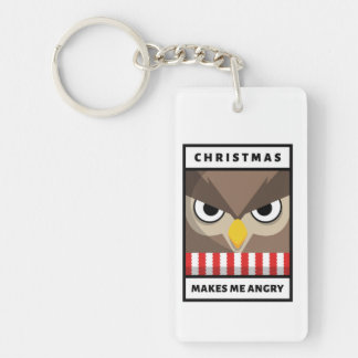Christmas Makes Me Angry Keychain