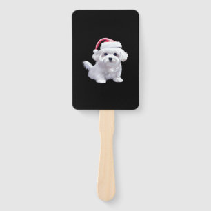 Christmas Maltese - Perfect For Animal Lovers Clas Hand Fan