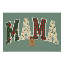 Christmas Mama Faux Patchwork Pattern II
