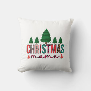 Christmas Mama Throw Pillow