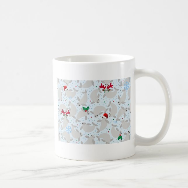 christmas manatee coffee mug (Right)