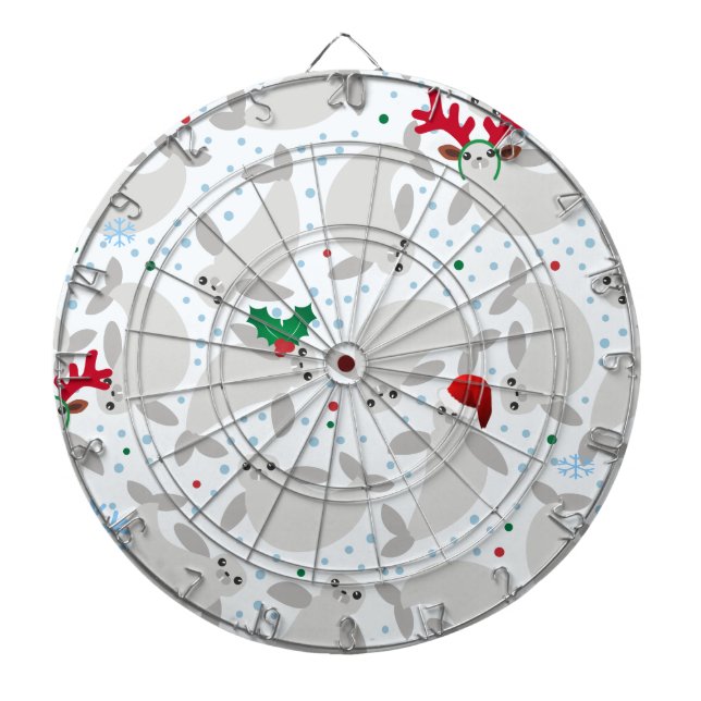 christmas manatee dartboard (Front)