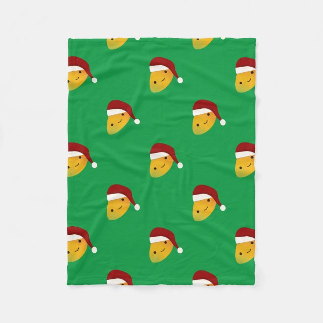 Christmas Mango Fleece Blanket (Front)