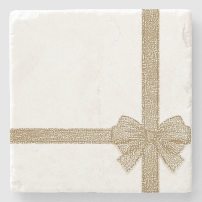 Christmas Marble Stone Coaster (Front)