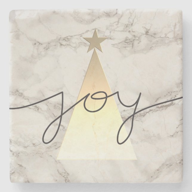 Christmas Marble Stone Coaster (Front)