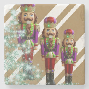 Christmas Marble Stone Coaster, Soldier Coaster