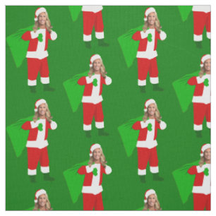 christmas Marjorie Taylor Greene santa claus Fabric
