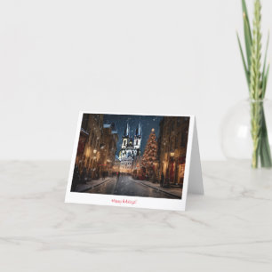 Christmas market in Prague Thank You Card