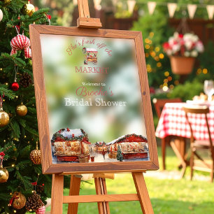 Christmas Market Mirror Welcome sign Window Cling