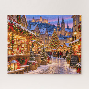 Christmas Market Village Jigsaw Puzzle