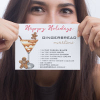 Christmas Martini Cocktail Recipe Gingerbread 