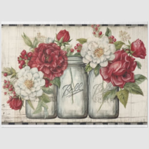Christmas Mason Jars  Tissue Paper