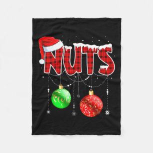 Christmas Matching Couple Family Chestnuts Fleece Blanket