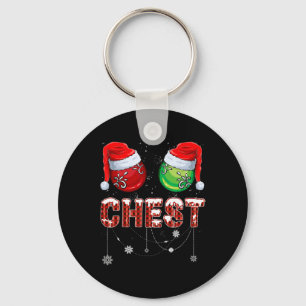Christmas Matching Couple Family Chestnuts Keychain