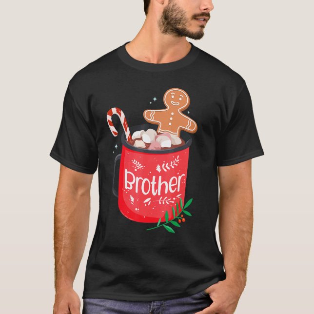 Christmas Matching Family Cocoa Mug With Candy Can T-Shirt (Front)