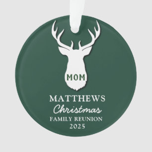Christmas Matching Family Reunion Mom Custom Ornament