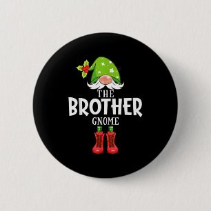Christmas Matching Family The Brother Gnome 2 Inch Round Button